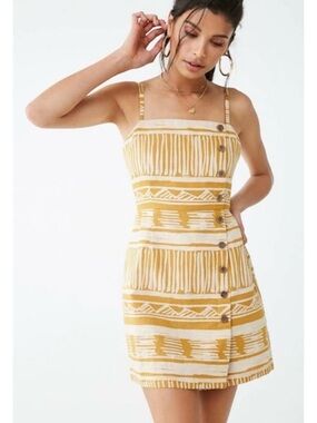 Forever 21 Tribal Linen Dress